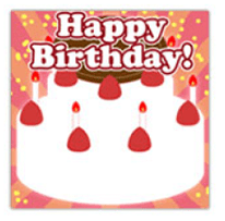 Happy Birthdayシール