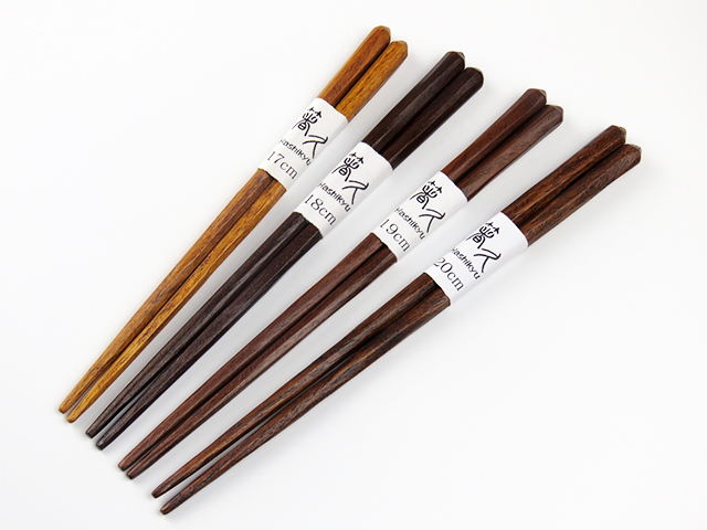 子供箸　天然木削り　17～20cm　(一膳)