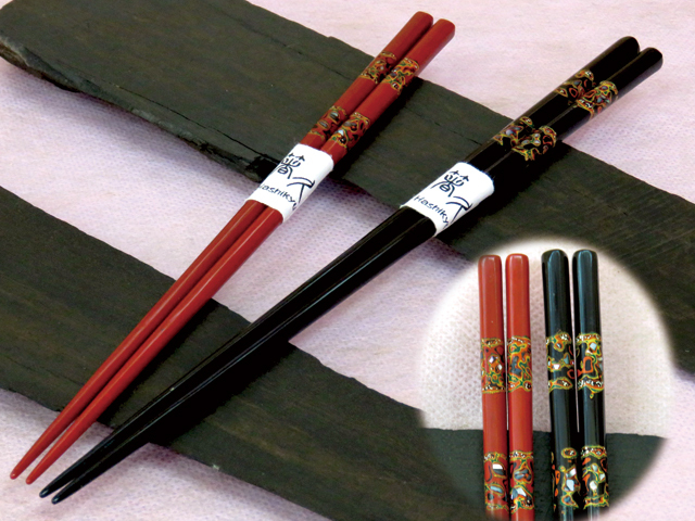 【伝統工芸士作】若狭塗箸　八千代　(一膳)
